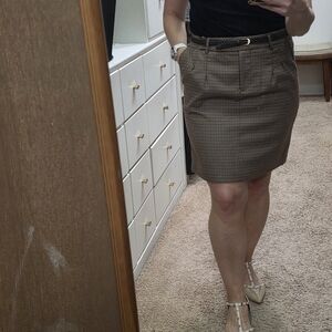 H&M Classic Herringbone Mini Skirt